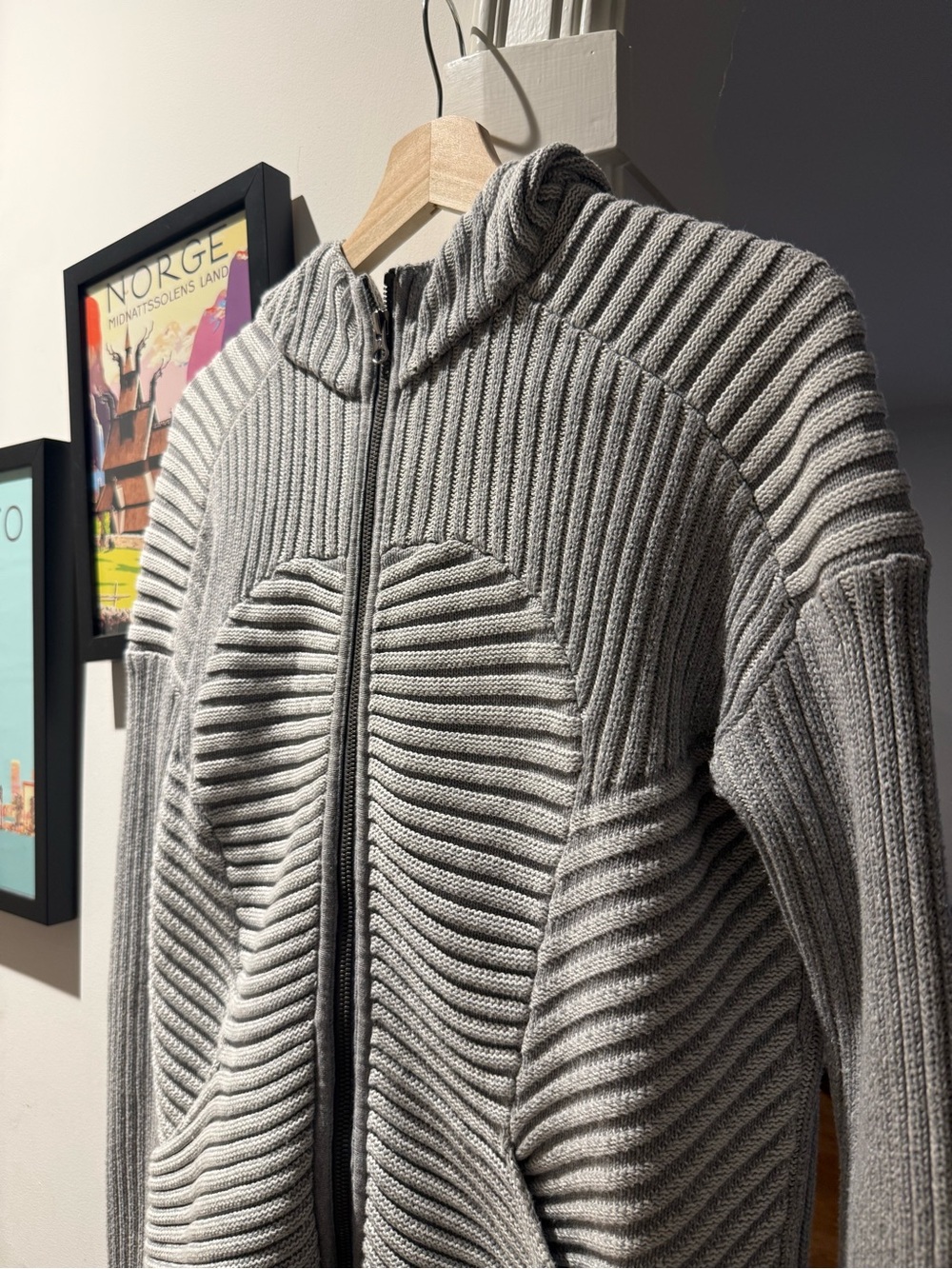 Lululemon Embrace Hoodie in Ribbed Knit with Full Zip Closure, sz 10